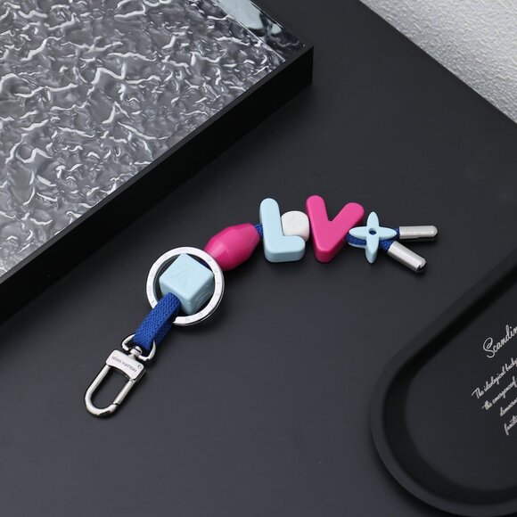 Louis Vuitton Colorful "LV" Letter Bag Charm/Keychain - Picture 6 of 6